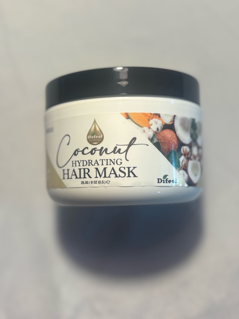 Difeel Coconut Hydrating Hair Mask 8 oz Tubs Amazing Smell New